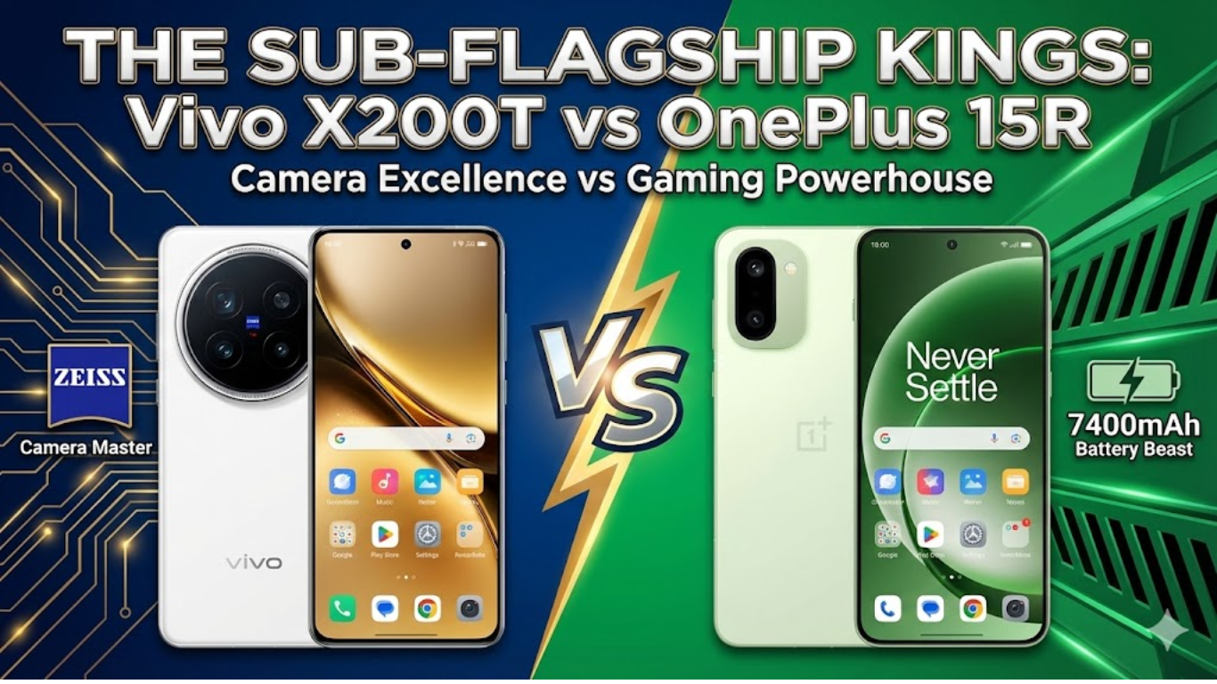Vivo X200T vs OnePlus 15R: Price in India, Specifications Compared