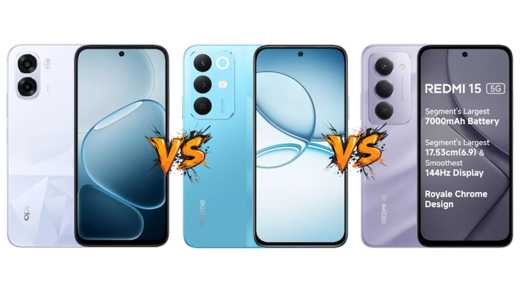 Oppo K14x 5G vs Realme Narzo 90x 5G vs Redmi 15 5G: Price and Specifications